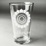 Sunflowers Pint Glass - Engraved (Personalized)