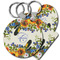 Sunflowers Plastic Keychain (Personalized)