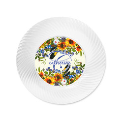 Sunflowers Plastic Party Appetizer & Dessert Plates - 6" (Personalized)