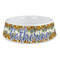 Sunflowers Plastic Dog Bowl - Large (Personalized)