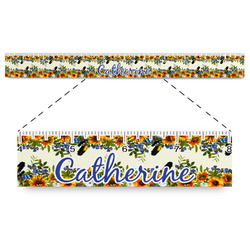 Sunflowers Plastic Ruler - 12" (Personalized)