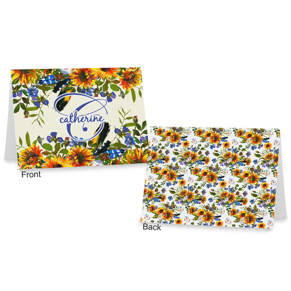 Sunflowers Postcard - Front and Back