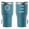 Sunflowers RTIC Tumbler - Dark Teal - Double Sided - Front & Back