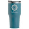 Sunflowers RTIC Tumbler - Dark Teal - Front