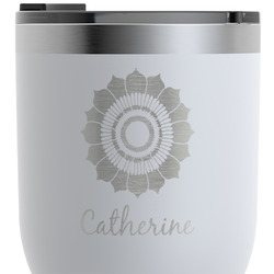 Sunflowers RTIC Tumbler - White - Engraved Front (Personalized)