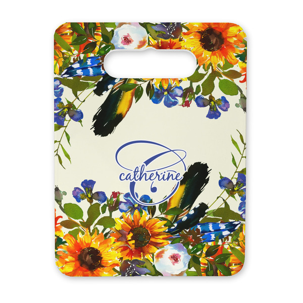 Custom Sunflowers Rectangular Trivet with Handle (Personalized)