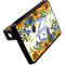 Sunflowers Rectangular Car Hitch Cover w/ FRP Insert (Angle View)