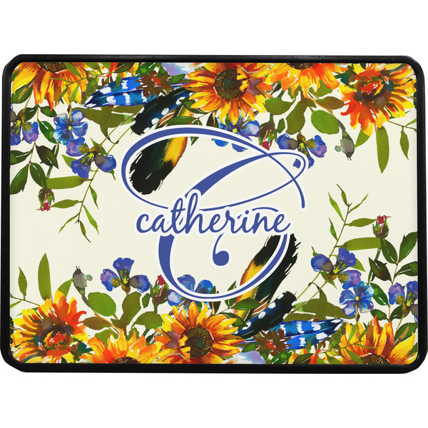 Sunflowers Rectangular Car Hitch Cover w/ FRP Insert