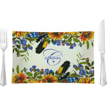 Sunflowers Rectangular Glass Lunch / Dinner Plate - Single or Set (Personalized)