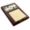 Sunflowers Red Mahogany Sticky Note Holder - Angle