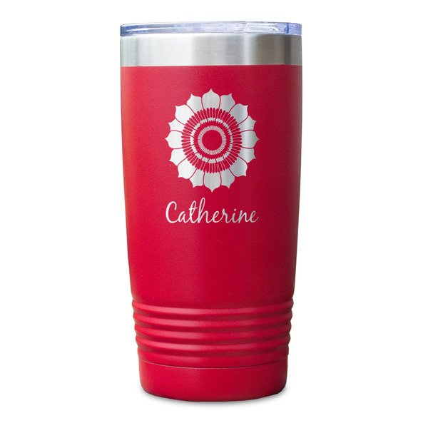 Sunflowers Red Polar Camel Tumbler - 20oz - Single Sided - Approval