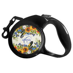 Sunflowers Retractable Dog Leash (Personalized)