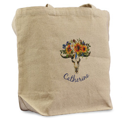 Sunflowers Reusable Cotton Grocery Bag (Personalized)