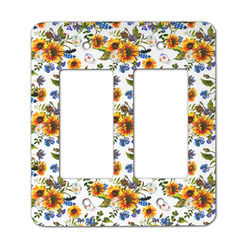 Sunflowers Rocker Style Light Switch Cover - Two Switch