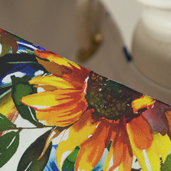 Sunflowers Large Rope Tote - Close Up View