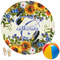 Sunflowers Round Beach Towel (Personalized)