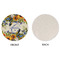 Sunflowers Round Linen Placemats - APPROVAL (single sided)
