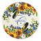 Sunflowers Round Stone Trivet (Personalized)