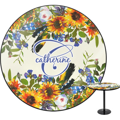 Sunflowers Round Table (Personalized)