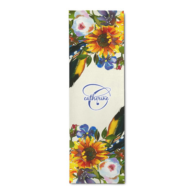 Sunflowers Runner Rug - 2.5'x8' w/ Name and Initial