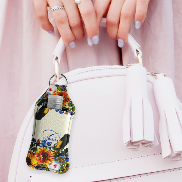 Sunflowers Sanitizer Holder Keychain - Large (LIFESTYLE)