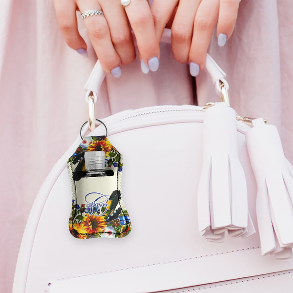 Sunflowers Sanitizer Holder Keychain - Small (LIFESTYLE)