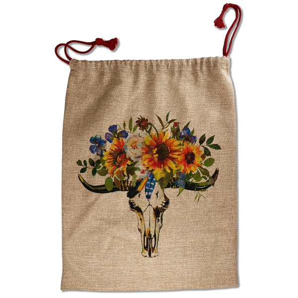 Custom Sunflowers Santa Sack - Front (Personalized)