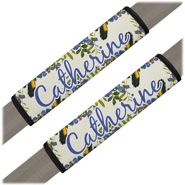 Custom Sunflowers Seat Belt Covers (Set of 2) (Personalized)