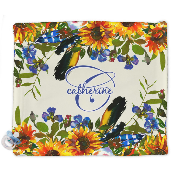 Custom Sunflowers Security Blankets - Double Sided (Personalized)