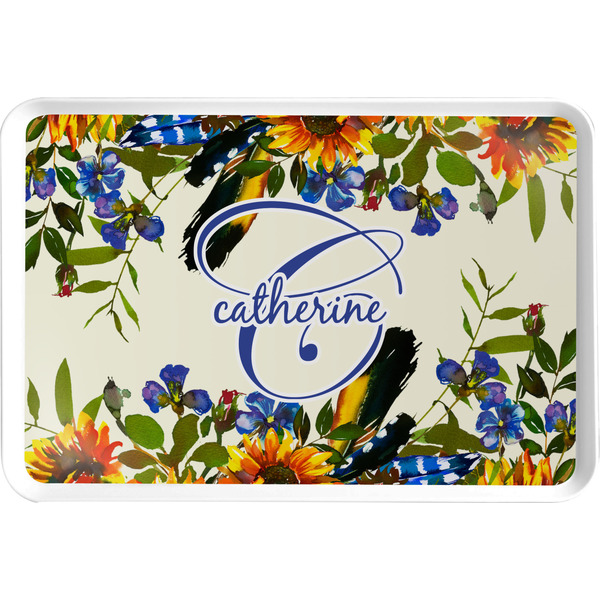 Custom Sunflowers Serving Tray (Personalized)