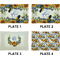 Sunflowers Set of Rectangular Appetizer / Dessert Plates (Approval)