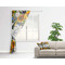 Sunflowers Sheer Curtain With Window and Rod - in Room Matching Pillow
