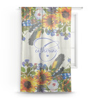 Sunflowers Sheer Curtain (Personalized)