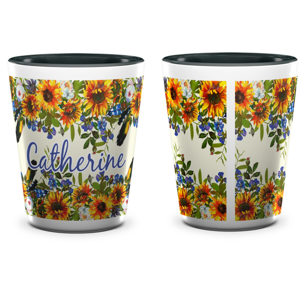 Sunflowers Shot Glass - Two Tone - APPROVAL