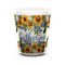 Sunflowers Ceramic Shot Glass - 1.5 oz - White - Set of 4 (Personalized)