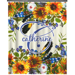 Sunflowers Extra Long Shower Curtain - 70"x84" (Personalized)