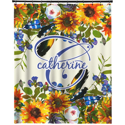 Sunflowers Extra Long Shower Curtain - 70"x84" (Personalized)