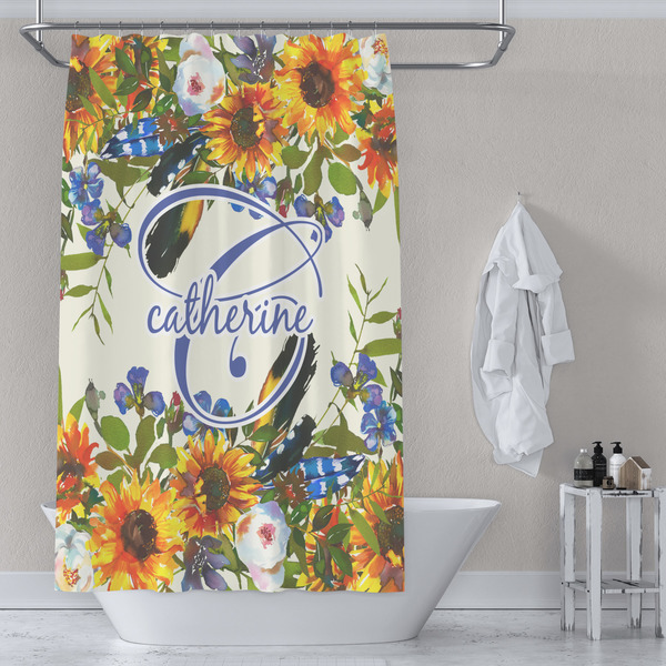 Sunflowers Shower Curtain Lifestyle