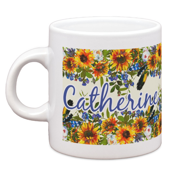 Custom Sunflowers Espresso Cup (Personalized)