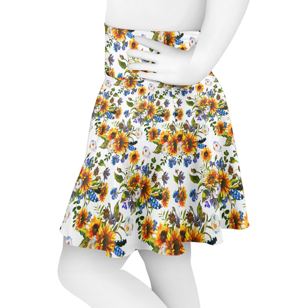 Sunflowers Skater Skirt - Side