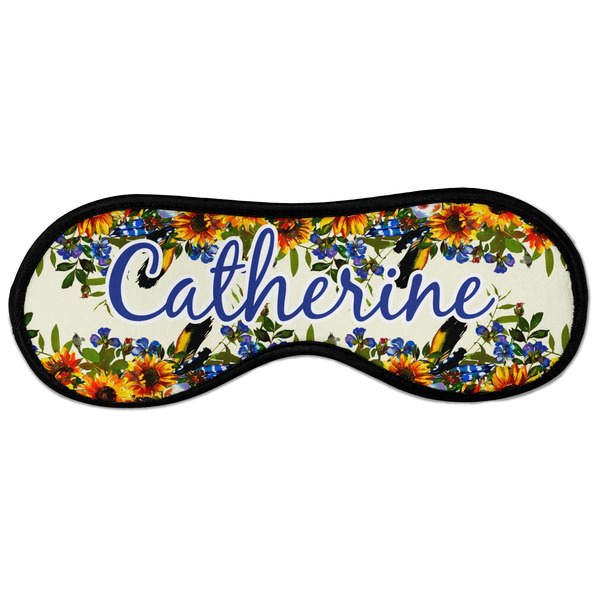 Custom Sunflowers Sleeping Eye Masks - Large (Personalized)
