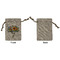 Sunflowers Small Burlap Gift Bag - Front Approval