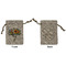 Sunflowers Small Burlap Gift Bag - Front and Back