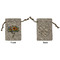 Sunflowers Small Burlap Gift Bag - Front & Back (Personalized)