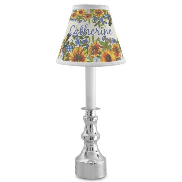Sunflowers Small Chandelier Lamp - LIFESTYLE (on candle stick)