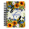 Sunflowers Spiral Notebook - 5x7 w/ Name and Initial