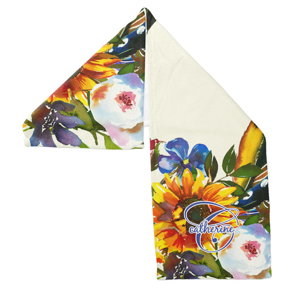 Sunflowers Sports Towel Folded - Both Sides Showing