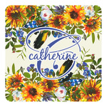 Sunflowers Square Decal - Large (Personalized)