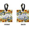 Sunflowers Square Luggage Tag (Front + Back)