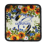 Sunflowers Iron On Square Patch w/ Name and Initial